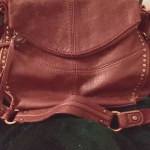 Sak leather across the body purse